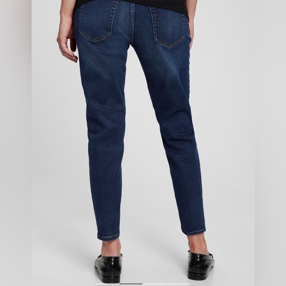 GAP Women's Maternity True Waistband Full Panel Cheeky Straight Jeans - Picture 4 of 6